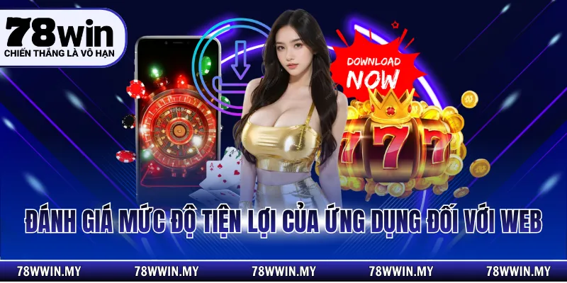 Đánh giá mức độ tiện lợi của ứng dụng đối với web
