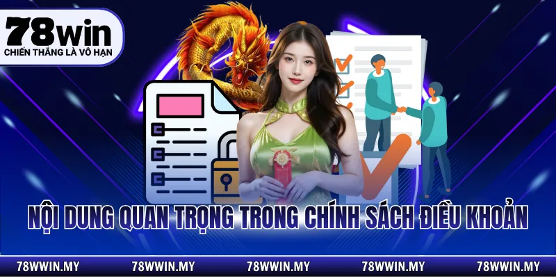 Nội dung quan trọng trong chính sách điều khoản