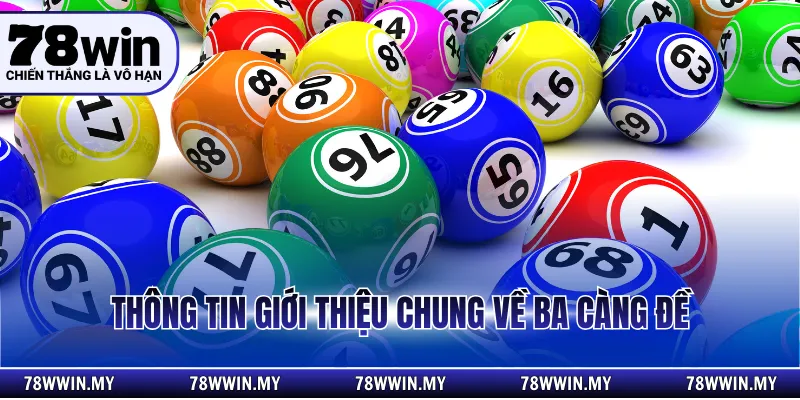 Thông tin giới thiệu chung về ba càng đề